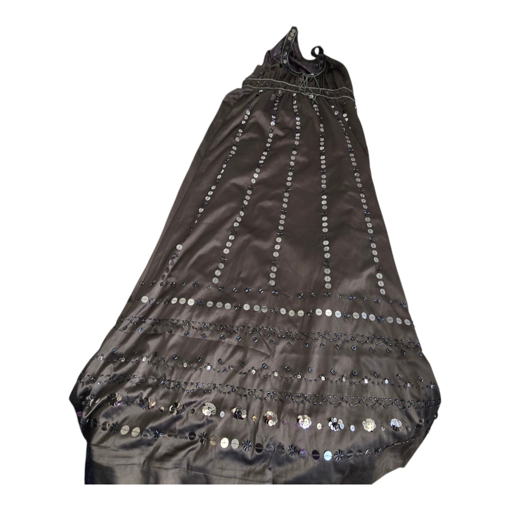 Shulami Longe dress Large Green with sequin